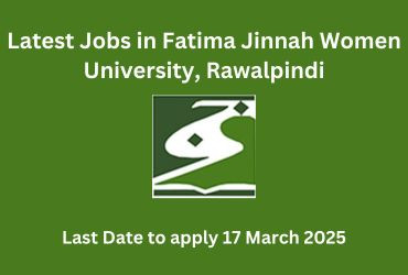 Jobs in Fatima Jinnah Women University